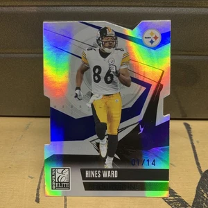 2006 Donruss Playoff Hines Ward 1/14 Die cut 79 Elite Aspirations Steelers Card - Picture 1 of 5