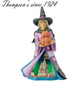 Figura LED 6016638 Jim Shore Heartwood Creek Bruja Sosteniendo Calabazas Nuevo en Caja - Imagen 1 de 4