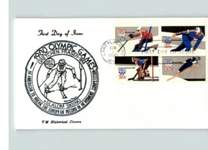 1980 Olympic Games, 4 diff. stamps, thermograph ink, First Day of Issue - Picture 1 of 1