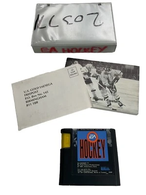 EA Sports Pro Hockey 1991 SEGA Genesis Mega Drive Game Box Manual Vintage Retro - Image 1 of 4