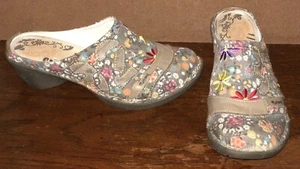 Mustang Size EU 41/ US 10 Multicolored Floral Patchwork Women’s Clogs Shoes - Picture 1 of 12