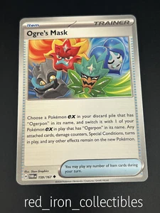 Ogre's Mask 159/167 Uncommon Item Scarlet & Violet Twilight Masquerade Pokemon - Picture 1 of 2