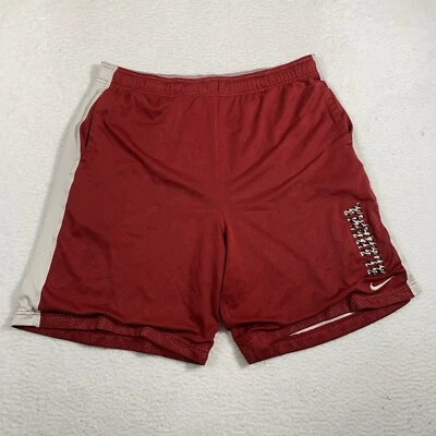 Nike Alabama Crimson Tide Shorts Mens Medium Red Dri-Fit Drawstring Basketball - Image 1 of 4