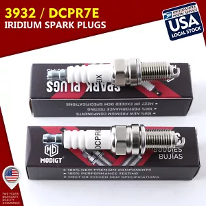 MGT DCPR7E Spark Plug Pack of 2 (3932) For Harley Davidson Sportster XL 883 1200 - Picture 1 of 17