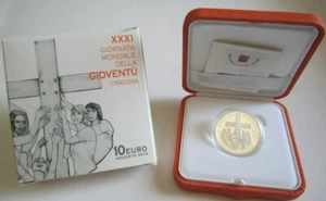 Vaticano 10 euros plata proof XXXI giornata mondiale della gioventu cracovia - Imagen 1 de 3