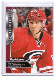 Sergey Tolchinsky 2016-17 Parkhurst Rookies Red Parallel Card #354