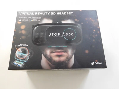 ReTrak Utopia 360 Virtual Reality Smartphone 3D Headset Max Screen Size 6.3" - Image 1 of 4