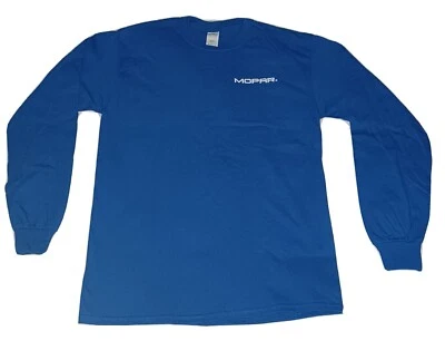 New Mopar Mens' Medium Long Sleeve Blue T shirt Foto 1 de 4