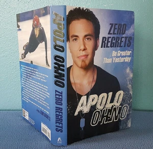 Apolo Ohno SIGNED Autographed Zero Regrets Winter Olympics Ice Skating Sports - Picture 1 of 6