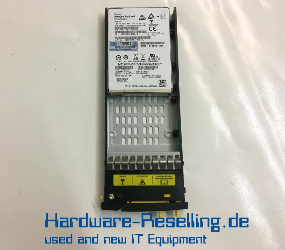 HP 920GB 2,5" SED SSD HSCP0920S5XNFMRI 810879-001 787178-002 710386-001 810775 - Bild 1 von 1