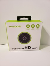 AUSDOM - HD Webcam 1080P with Microphone, USB Computer Web Camera, OBS (black)