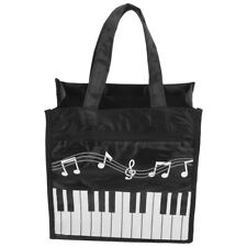  Music Tote Bag Piano Keys Handbag Party Favors Note Bags Zipper
