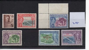 Dominica (24) - 1938 - definitive selection - mint - SG Cat £5 - Picture 1 of 1