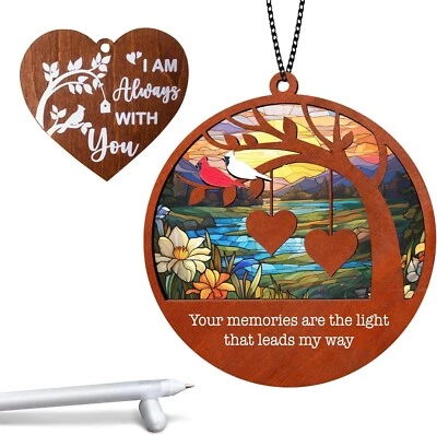 Suncatcher Simpatía Abuelo Adorno Memorial Regalo Mejor Papá Nunca Pérdida De Mamá Foto 1 de 4