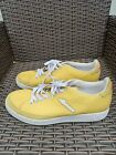 Men's Vintage Ellesse Trainers Size UK 10.5 Yellow/White 80s 90s Casuals New 