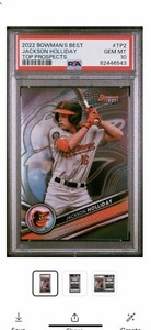 2022 Bowman's Best Jackson Holiday Top Prospects Baltimore Orioles -￼PSA 10 #TP2