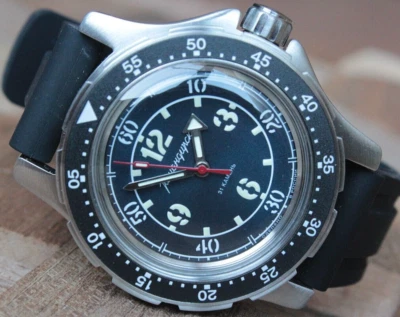 Vostok Komandirsky Diver Mechanical Automatic Winding Wrist Watch 18086A - Image 1 of 4