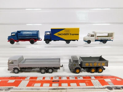 CN361-0,5# 5X H0/1:87 LKW: 0673 06 Henschel + Opel + MAN + MB, S.G./Mint - Immagine 1 di 4