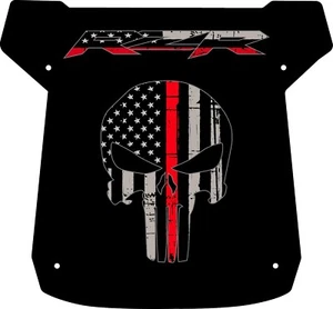 RZR S 1000 PUNISHER RED LINE ROOF GRAPHIC DIE CUT DECAL STICKER  - Picture 1 of 1