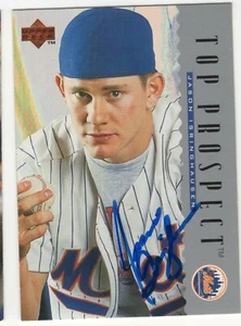 JASON ISRINGHAUSEN SIGNED  NEW YORK METS 1995 UD UPPER DECK TOP PROSPECT CARD - Picture 1 of 1