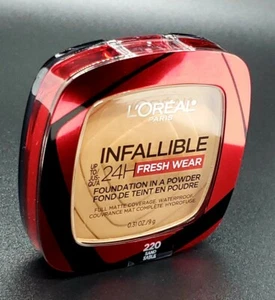 L'OREAL Infallible Foundation In A Powder, SAND SABLE 220, Fresh Wear 24 Hour - Picture 1 of 4
