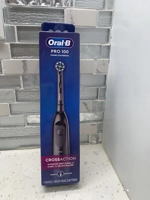 Cepillo de dientes eléctrico Oral-B PRO 100 Cross Action - negro ~ TOTALMENTE NUEVO Foto 1 de 4