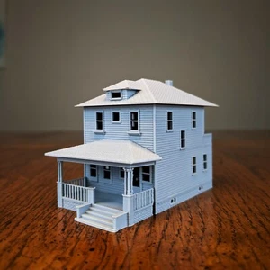 N-Scale - Sears Woodland 1920s Kit Home - 1:160 Scale Building House - Picture 1 of 10