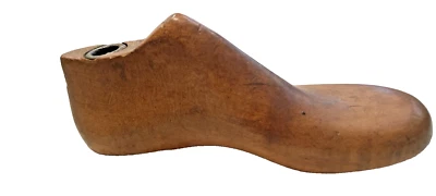 Zapatero de madera vintage con forma de zapato niño talla 7 1/2 C DECORACIÓN DE EXHIBICIÓN ESTANTE CUIDADOR Foto 1 de 4
