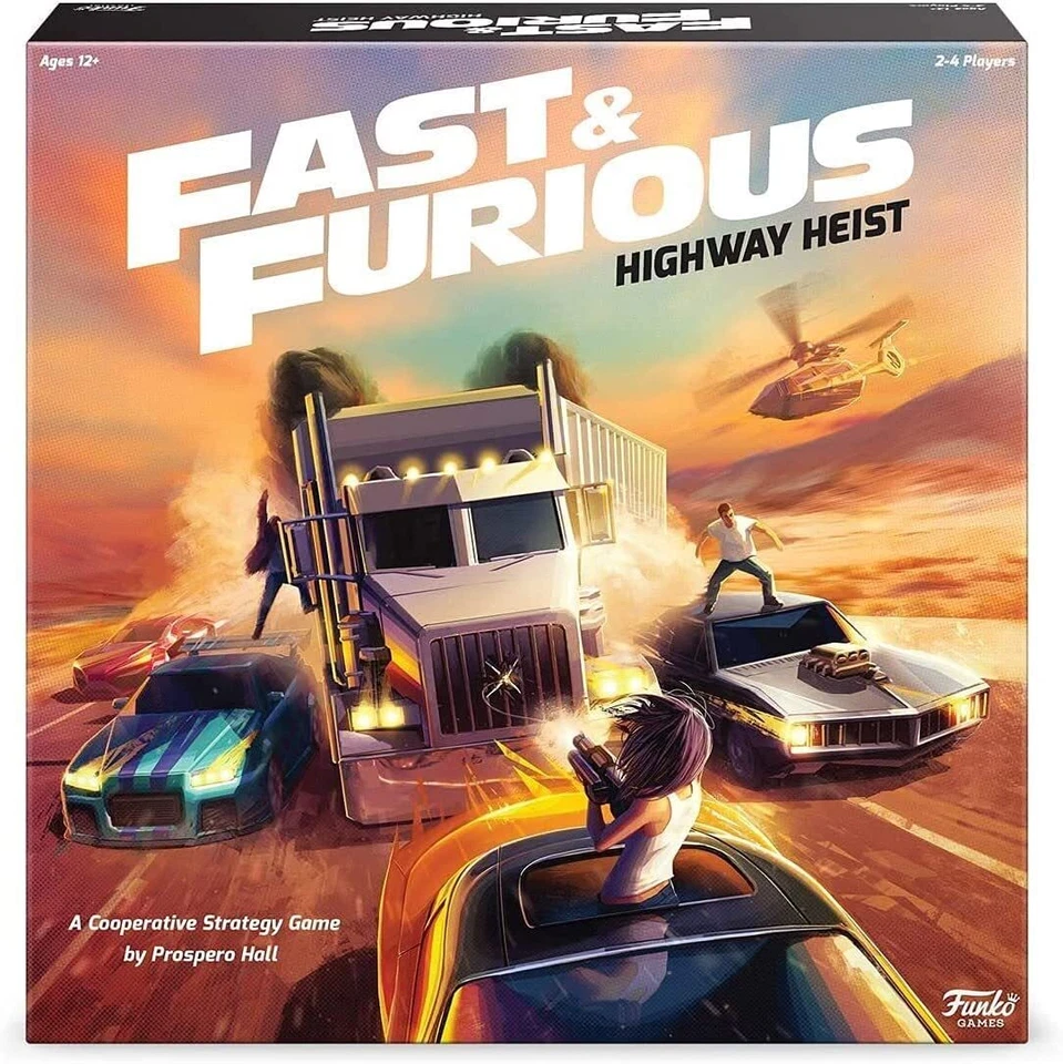 Fast & Furious Highway Heist Funko Game Co-operative Strategy Board Game 54802