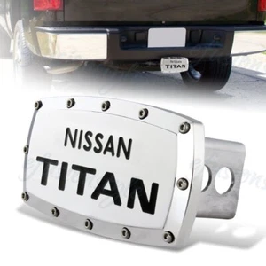 For NISSAN TITAN Hitch Cover Plug Cap 2" Trailer Receiver Engraved Billet - Bild 1 von 3