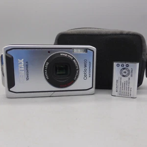 Pentax Underwater Digital Camera Optio W60 10.1MP Silver Tested - Picture 1 of 10