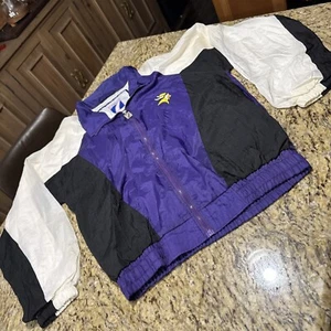 Vintage Minnesota Logo Seven Windbreaker Nfl Football Team Size Medium Cpix - Bild 1 von 10
