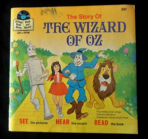 1978 Walt Disney Story of Wizard of Oz 33 1/3 Record #347 Read Along 24p Book - Picture 1 of 4