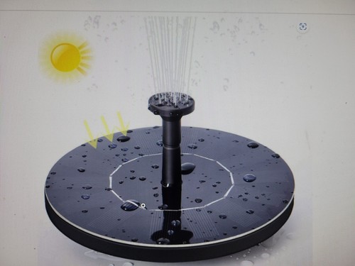 Solatec Solar Fountain, 1.4W Solar Powered Bird Bath Fountain Pump ...