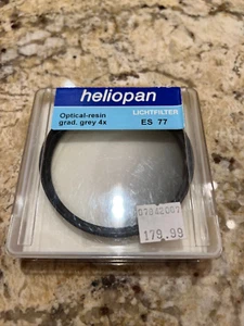 Heliopan Es 77 ES 77 4x Optical-resin Grad. Grey 4x Light Filter New in Case - Picture 1 of 3
