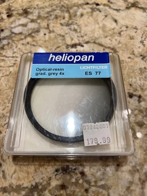 Heliopan Es 77 ES 77 4x Optical-resin Grad. Grey 4x Light Filter New in Case - Image 1 of 3