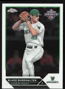 2023 Topps Pro Debut Blake Burkhalter PDC-187 Chrome Prospects | Atlanta Braves