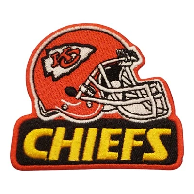 Kansas City Chiefs Patch. Vintage Style. Embroidered. Iron On Design.