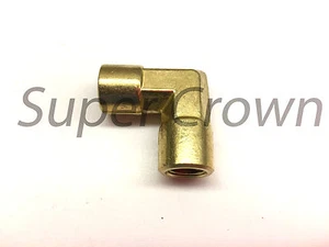 Adaptador de conector de tubería NPT de 1/8" con codo de extremo hembra de latón aceite aire - Imagen 1 de 3