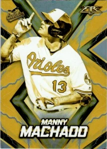 2017 Topps Fire Gold Minted Manny Machado Baltimore Orioles #134 - Picture 1 of 2