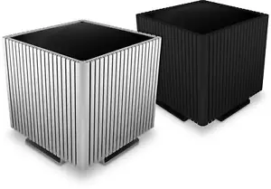 Chasis bi-simétrico de aluminio sin ventilador plateado Streacom ST-DB4 - Imagen 1 de 4