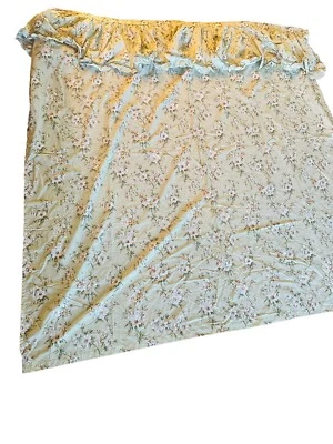 Waverly Carolina Magnolia Verde Floral Volantes Tela Trenzada Cortina de Ducha Foto 1 de 4