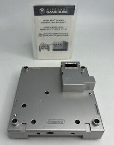 Nintendo Gamecube Gameboy Player & Start-Up Disc GBA Silver Tested Free Ship