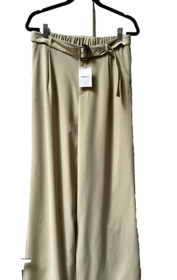 Forever 21 Pantalón Mujer Verde Salvia Pierna Ancha, Talla XL, NUEVO CON ETIQUETAS Foto 1 de 4