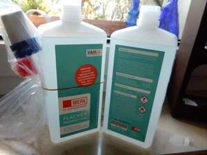 WEPA Flächendesinfektion ( 2 x 1000 ml ) plus Sprühkopf ( 1 St. )  -  NEU  - - Bild 1 von 3
