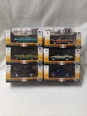 M2 MACHINES R45 DETROIT-MUSCLE SET OF 6 CARS PLYMOUTH CHEVY FORD DODGE NEW HTF - Image 1 of 4