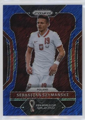 2022 Panini Prizm World Cup Qatar Blue Shimmer /5 Sebastian Szymanski Szymański - Image 1 of 2