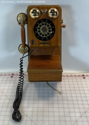 Vintage Thomas Crosley Limited Edition Wooden Wall Telephone - Untested - Image 1 of 4