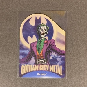 Skybox Metal Universe Batman THE JOKER Gotham City Metal Die-cut GM-7 - Picture 1 of 2