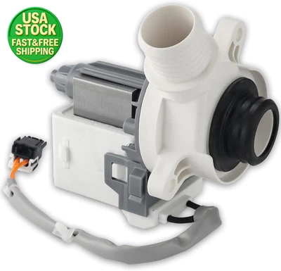 Washer Drain Pump Motor 290D1201G003 Fits GE Hotpoint WH23X24175 WH23X28418 - Image 1 of 4